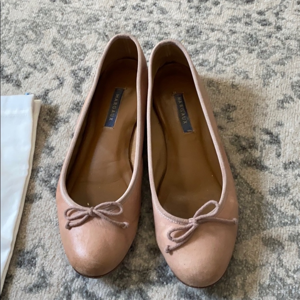 Margaux Demi Flats in Rose Nappa Color